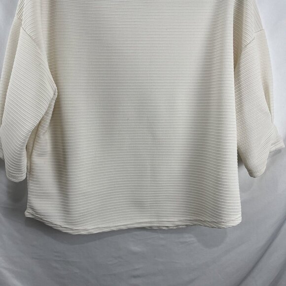 Oak & Fort Cream Coloured Puff-Sleeve Top Womens Size S - Picture 8 of 11